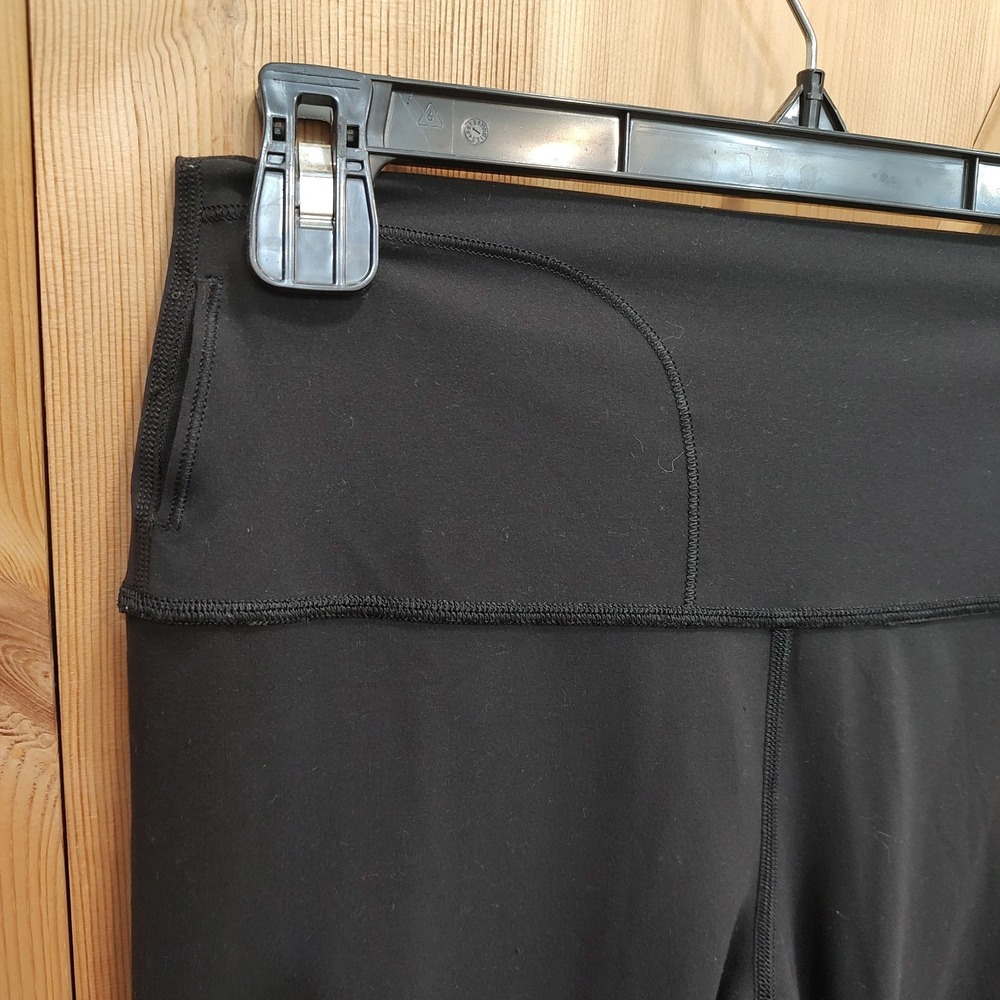 Lululemon Wunder Under High Rise Crop Leggings Black Women's Sz 8 Yoga Athletic - Picture 2 of 7